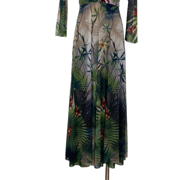 Jean Paul Gaultier Soleil Maxi Dress M Floral - Picture 7 of 12